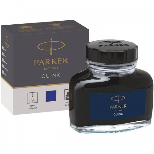 Темно-синие чернила во флаконе Parker (Паркер) Quink Bottle Blue/Black Ink в Екатеринбурге
