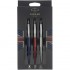 Набор Parker Jotter London Trio: гелевая ручка Red CT + шариковая ручка Blue CT + карандаш Stainless Steel CT и ежедневника триколор в Екатеринбурге
