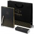 Набор Parker Jotter Stainless Steel GT из перьевой ручки и ежедневника недатированного черного цвета в Екатеринбурге