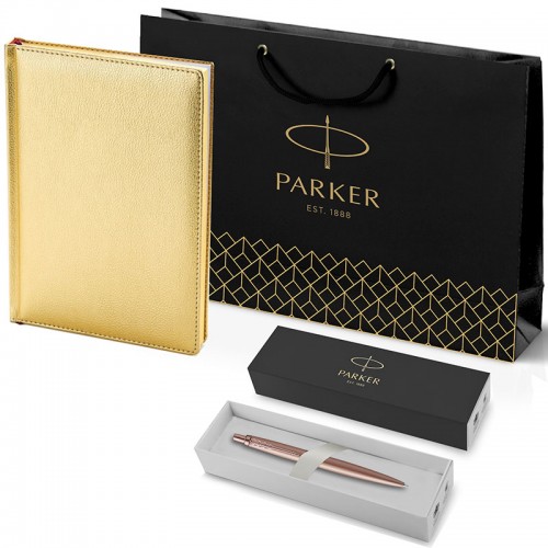 Набор Parker Jotter XL SE20 Monochrome Rose Gold из шариковой ручки и ежедневника золотого цвета в Екатеринбурге