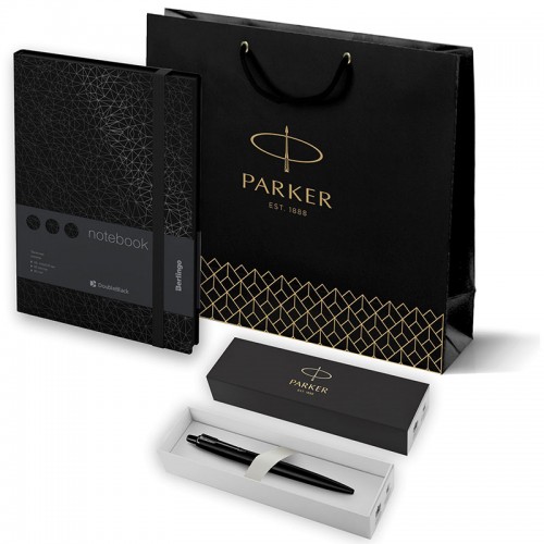Набор Parker Jotter XL SE20 Monochrome Black из шариковой ручки и ежедневника черного цвета в Екатеринбурге