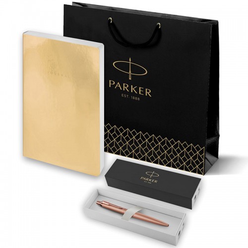 Набор Parker Jotter XL SE20 Monochrome Rose Gold из шариковой ручки и ежедневника золотистого цвета в Екатеринбурге