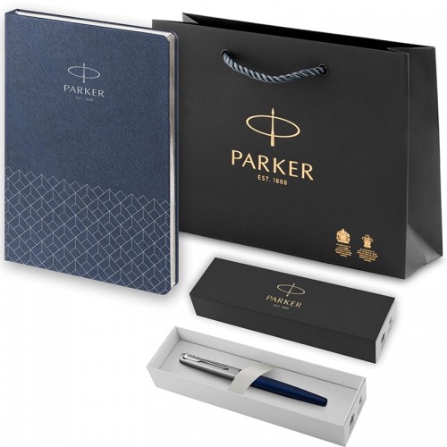 Набор Parker Jotter Royal Blue CT из перьевой ручки и ежедневника недатированного синего цвета в Екатеринбурге