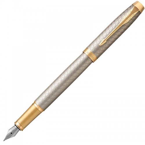 Перьевая ручка Parker (Паркер) IM Premium Warm Silver/Gold GT F в Екатеринбурге
