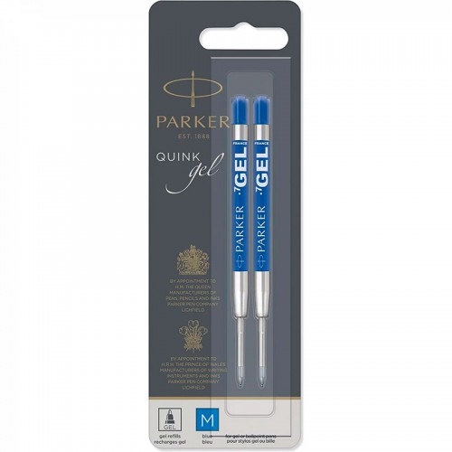 Синий гелевый стержень Parker Gel Pen Refill M в блистере 2 шт